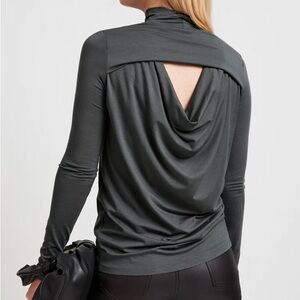 NWT Marcella Samara Blouse, Slate Grey, Size Small